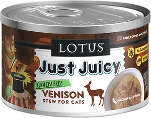 Lotus Just Juicy Venison Stew Grain-Free Canned Cat Food