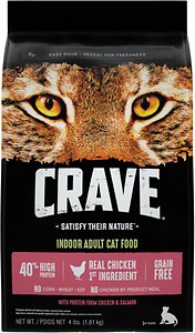 Crave with Protein from Chicken & Salmon Indoor Adult Grain-Free Dry Cat Food