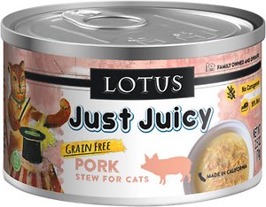 Lotus Just Juicy Pork Stew Grain-Free Canned Cat Food