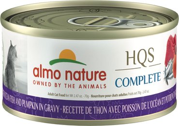 Almo Nature HQS Complete Tuna Recipe with Ocean Fish & Pumpkin in Gravy Wet Cat Food