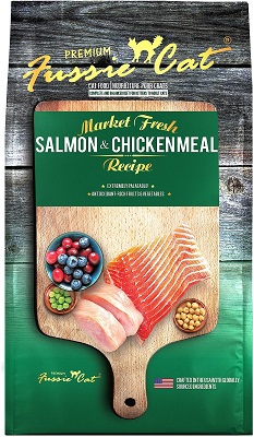 Fussie Cat Market Fresh Salmon & Chicken Meal Recipe Dry Cat Food