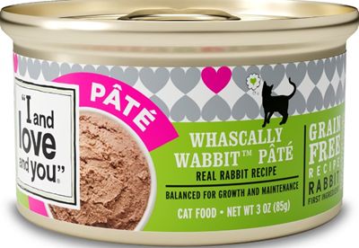 I and Love and You Whascally Wabbit Pate Grain-Free Canned Cat Food