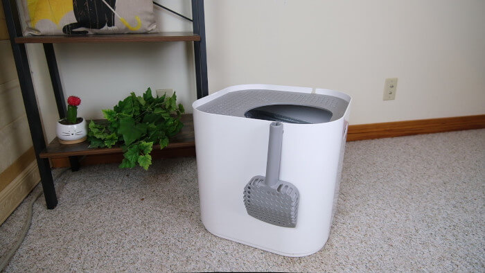 Design of Modkat top entry litter box