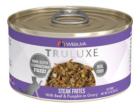 Weruva TruLuxe Grain-Free Steak Frites with Beef & Pumpkin in Gravy