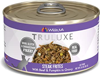 Weruva Truluxe Steak Frites with Beef & Pumpkin in Gravy Grain-Free Canned Food