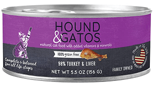 Hound & Gatos Turkey & Turkey Liver Canned Cat Food Review